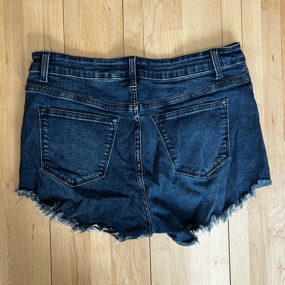 Fashion Nova denim shorts. Size 11. True to size. High waisted. - Picture 2 of 3